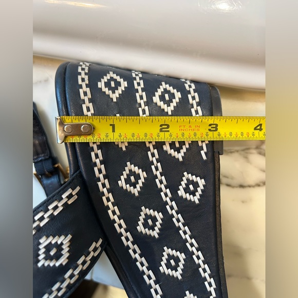 Tory Burch Reena Platform Aztec Wedge Sandals Size 8.5 - Picture 12 of 13